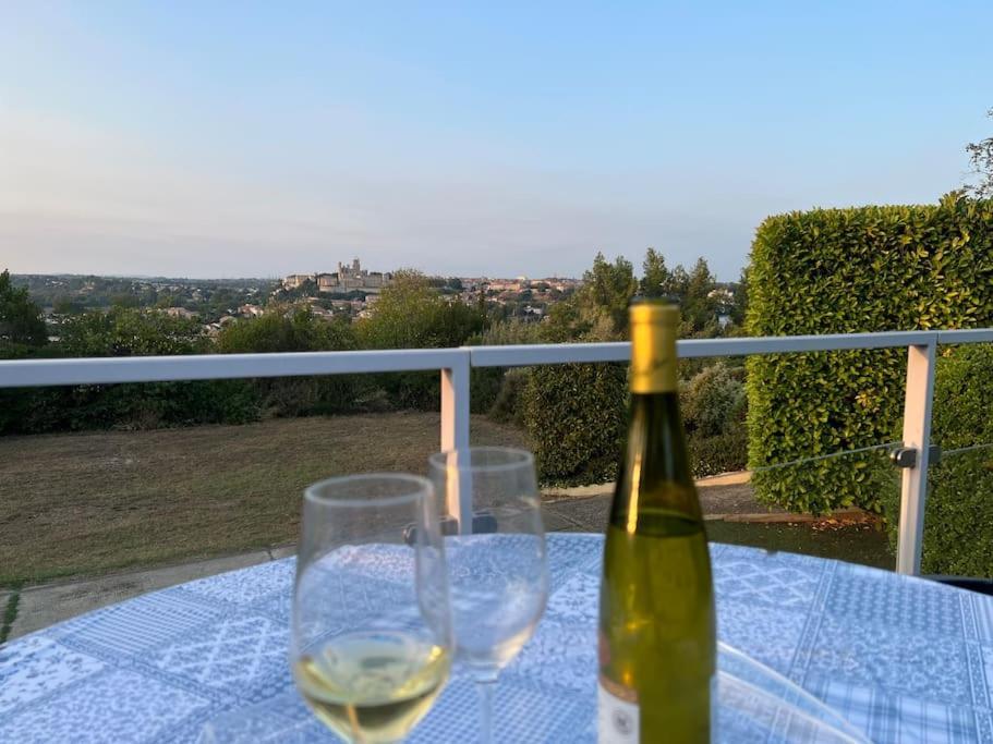 9 Ecluses Canal Du Midi-Maison T3 Belle Vue Avec Piscine Béziers Exteriör bild